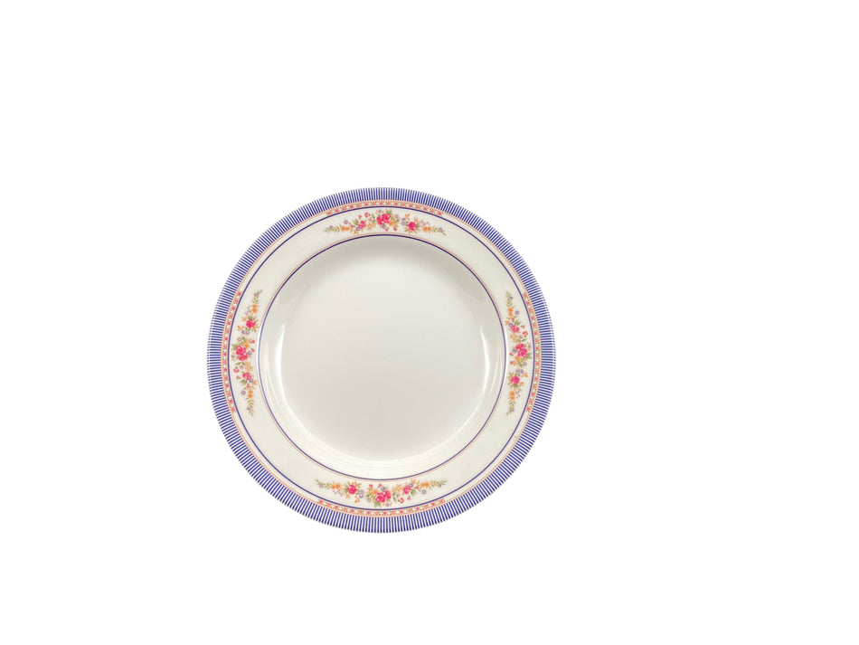 12 Pack 5 oz, 7" Diameter x 1" Height, Soup Plate, Rose Dinnerware, Melamine, BPA Free, Dishwasher Safe, Break-Resistant, Shatter-Resistant, No Microwave, No Oven, NSF