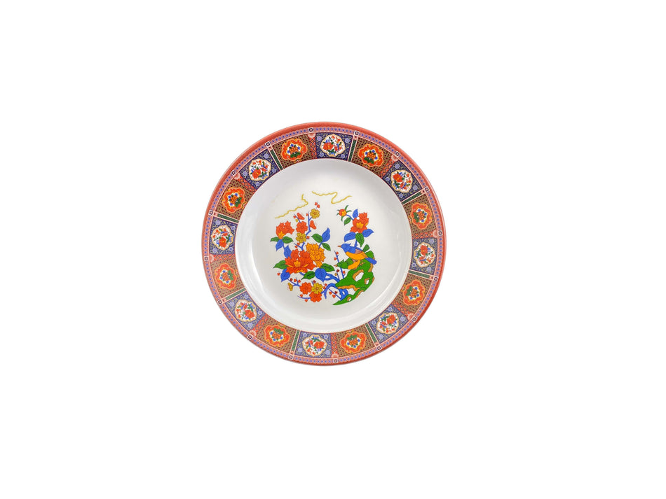 12 Pack 5 oz, 7" Diameter x 1" Height, Soup Plate, Peacock Dinnerware, Melamine, BPA Free, Dishwasher Safe, Break-Resistant, Shatter-Resistant, No Microwave, No Oven, NSF