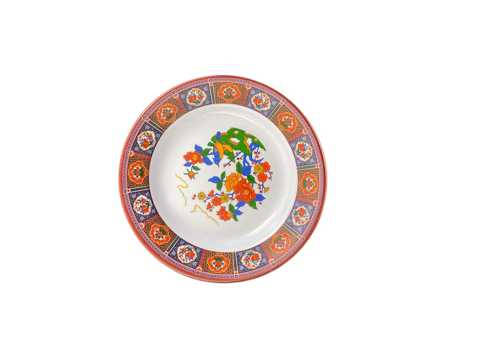 12 Pack 7 oz, 7-7/8" Diameter x 1" Height, Soup Plate, Peacock Dinnerware, Melamine, BPA Free, Dishwasher Safe, Break-Resistant, Shatter-Resistant, No Microwave, No Oven, NSF