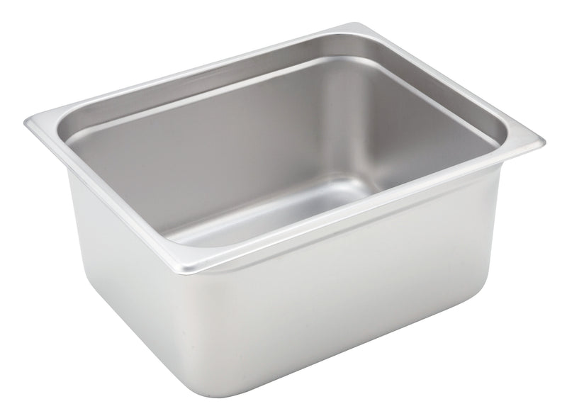 Winco SPJH-206 12 Inch 22 Gauge Heavyweight Stainless Steel Steam Table Pan