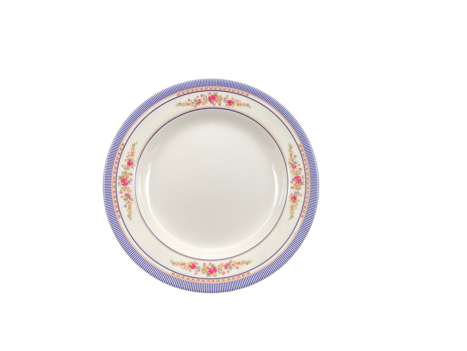 12 Pack 10 oz, 9-1/4" Diameter x 1-1/4" Height, Soup Plate, Rose Dinnerware, Melamine, BPA Free, Dishwasher Safe, Break-Resistant, Shatter-Resistant, No Microwave, No Oven, NSF