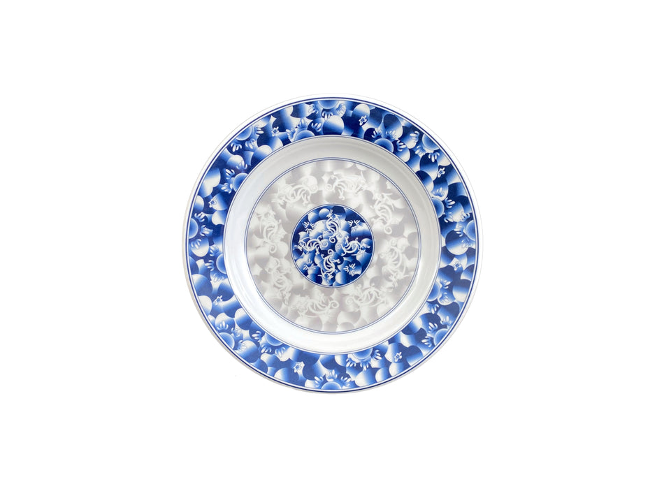 12 Pack 10 oz, 9-1/4" Diameter x 1-1/4" Height, Soup Plate, Blue Dragon Dinnerware, Melamine, BPA Free, Dishwasher Safe, Break-Resistant, Shatter-Resistant, No Microwave, No Oven, NSF