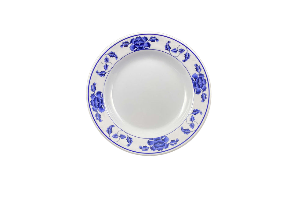 12 Pack 10 oz, 9-1/4" Diameter x 1-1/4" Height, Soup Plate, Lotus Dinnerware, Melamine, BPA Free, Dishwasher Safe, Break-Resistant, Shatter-Resistant, No Microwave, No Oven, NSF