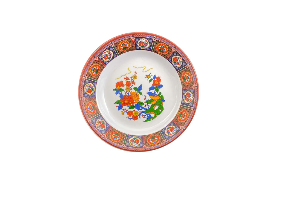 12 Pack 10 oz, 9-1/4" Diameter x 1-1/4" Height, Soup Plate, Peacock Dinnerware, Melamine, BPA Free, Dishwasher Safe, Break-Resistant, Shatter-Resistant, No Microwave, No Oven, NSF
