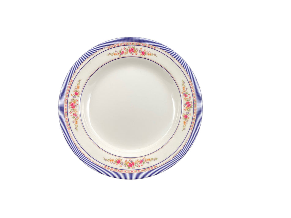12 Pack 12 oz, 10-3/8" Diameter x 1-1/4" Height, Soup Plate, Rose Dinnerware, Melamine, BPA Free, Dishwasher Safe, Break-Resistant, Shatter-Resistant, No Microwave, No Oven, NSF