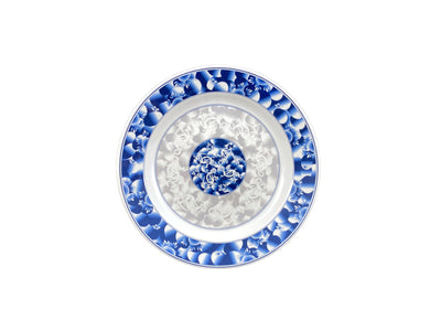 Thunder Group 1110DL 12 Oz Soup Plate Break-resistant BPA Free Melamine Blue Dragon