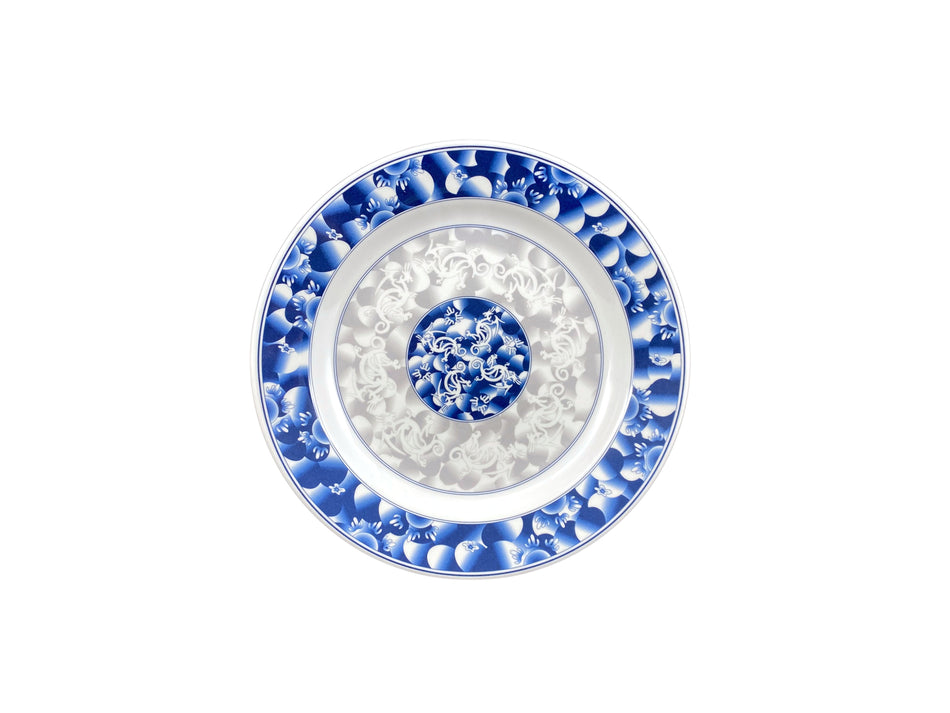 12 Pack 12 oz, 10-3/8" Diameter x 1-1/4" Height, Soup Plate, Blue Dragon Dinnerware, Melamine, BPA Free, Dishwasher Safe, Break-Resistant, Shatter-Resistant, No Microwave, No Oven, NSF