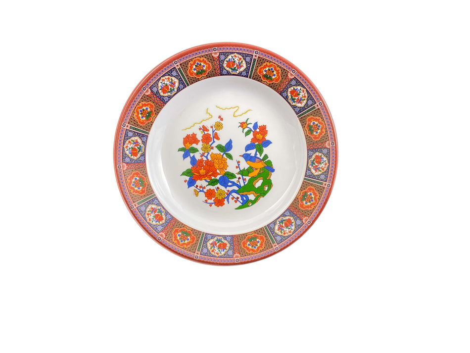 12 Pack 12 oz, 10-3/8" Diameter x 1-1/4" Height, Soup Plate, Peacock Dinnerware, Melamine, BPA Free, Dishwasher Safe, Break-Resistant, Shatter-Resistant, No Microwave, No Oven, NSF