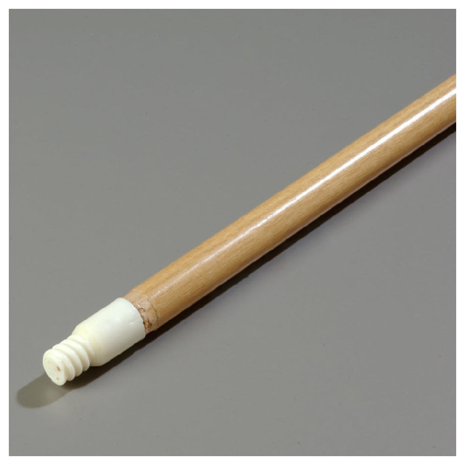 Carlisle 4028500 60 Inch Threaded Mop Broom Handle Wood with Nylon Tip