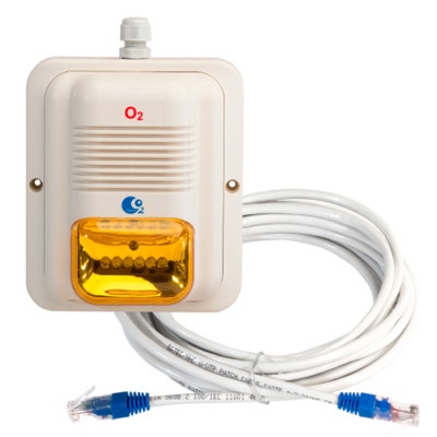 LogiCO2 Horn/Strobe LED amber glass Add-on KIT for O2