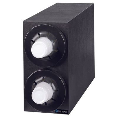 Carlisle C2952BK 7-3/4 Inch Cup Dispenser Polystyrene Black Countertop