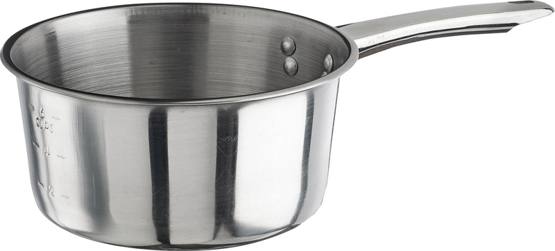 Winco SAP-1.5 1-1/2 Quart Sauce Pan Riveted Handle Stainless Steel Mirror Finish