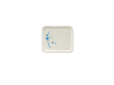 Thunder Group 1202BB 5-1/2 Inch Break-resistant Plate Melamine Blue Bamboo