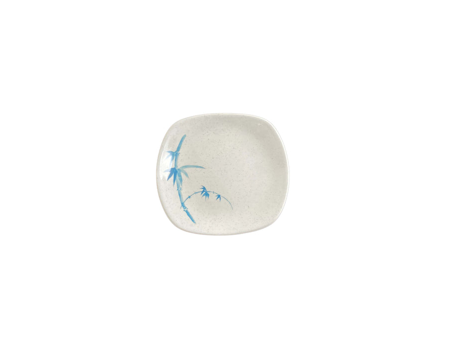 12 Pack 6" x 5-1/2" x 3/4", Oblong Platter, Blue Bamboo Dinnerware, Melamine, BPA Free, Dishwasher Safe, Break-Resistant, Shatter-Resistant, No Microwave, No Oven, NSF