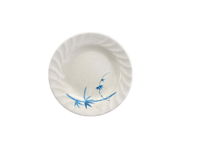 Thunder Group 1208BB 8 Inch Diameter Break-Resistant Plate Melamine Blue Bamboo