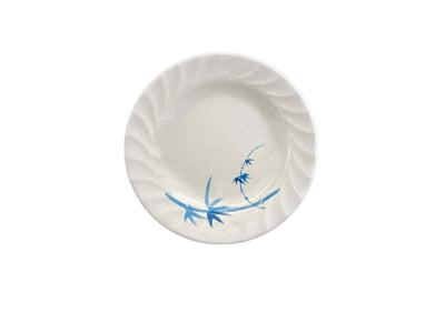 Thunder Group 1210BB 10-1/2 Inch Round Plate Melamine Blue Bamboo Break Resistant