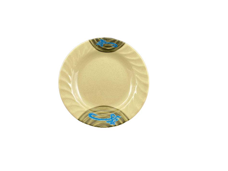 12 Pack 10-1/2" Diameter x 1-3/8" Height, Curved Rim Plate, Wei Dinnerware, Melamine, BPA Free, Dishwasher Safe, Break-Resistant, Shatter-Resistant, No Microwave, No Oven, NSF
