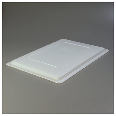 Carlisle 1064702 26 Inch White Polyethylene Food Storage Lid with Reinforced Corners