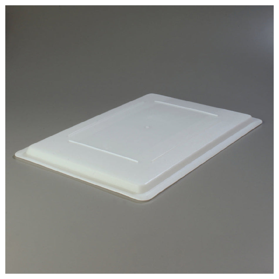 Carlisle 1064702 26 Inch White Polyethylene Food Storage Lid with Reinforced Corners