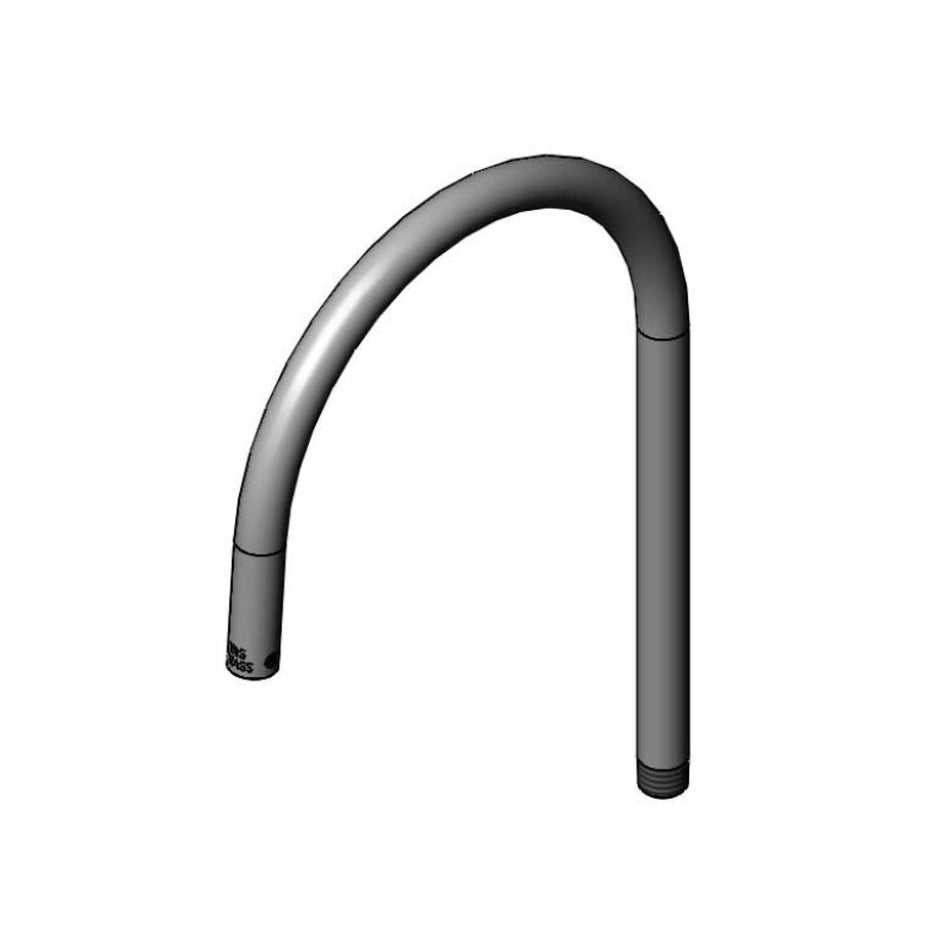 T&S Brass 127XP Plain-End Rigid Gooseneck - 7-5/8" Spread