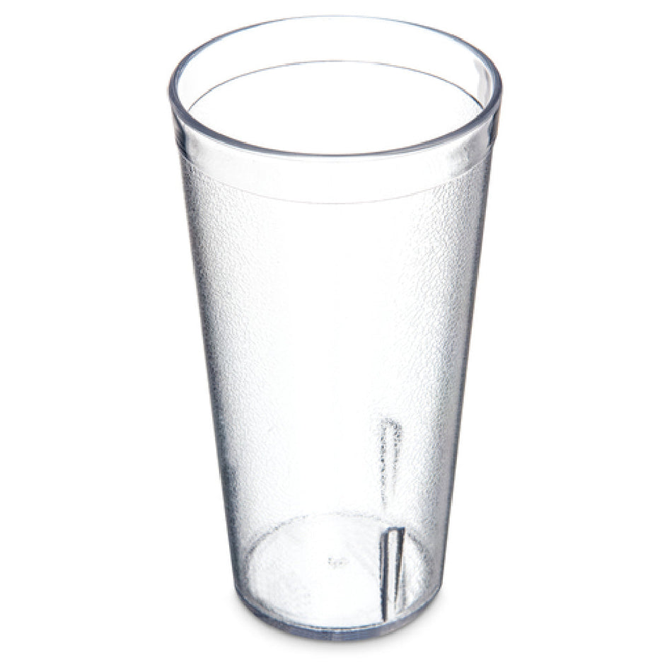 Carlisle 5220-207 20 Oz. Stackable Tumbler Clear SAN with Textured Finish