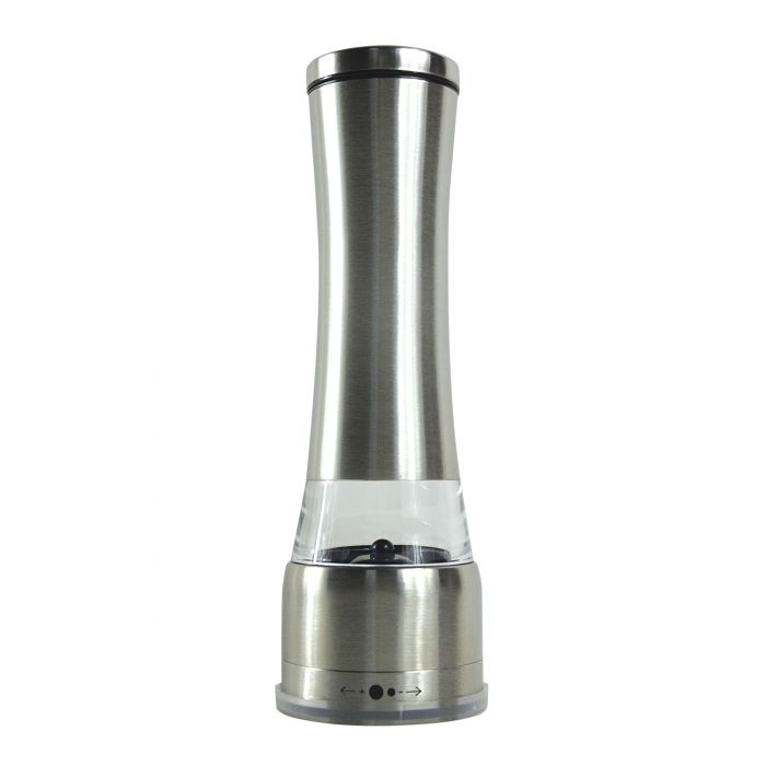 8"H Stainless Steel Salt & Pepper Mill