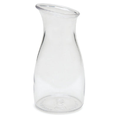Carlisle 7090007 1/4 Liter Drip Free Pour Carafe Shatterproof Polycarbonate Clear