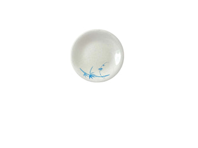 Thunder Group 1305BB 5-1/4 Inch Diameter Break-resistant Dinner Plate Melamine Blue Bamboo