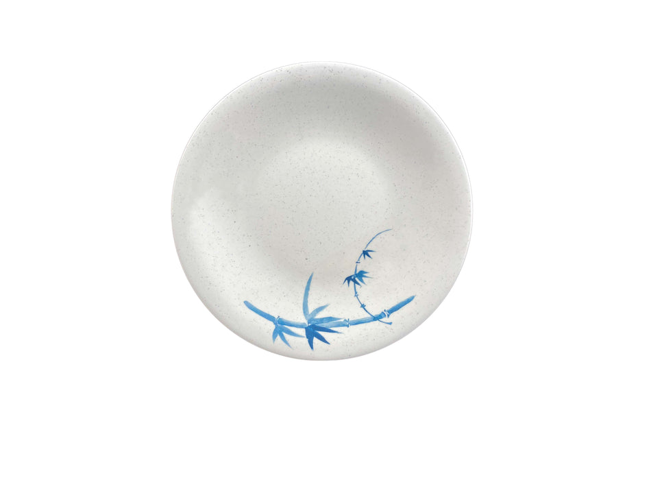 12 Pack 8-5/8" Diameter x 1-1/8" Height, Dinner Plate, Blue Bamboo Dinnerware, Melamine, BPA Free, Dishwasher Safe, Break-Resistant, Shatter-Resistant, No Microwave, No Oven, NSF