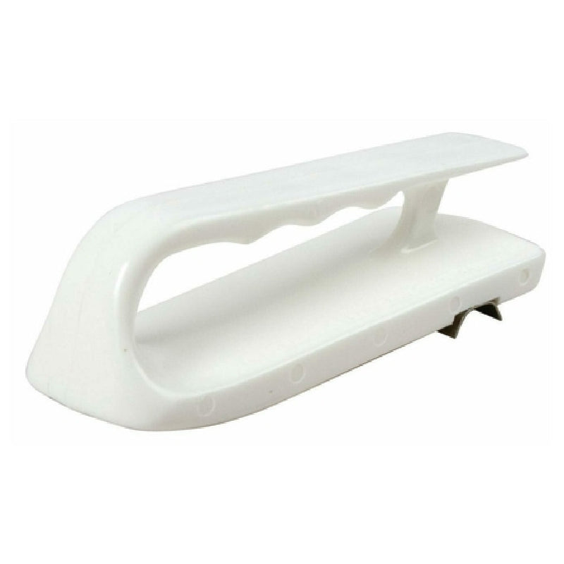 Carlisle 1178902 6-1/2 Inch Cutting Board Scraper Plastic White Stainless Steel Blade