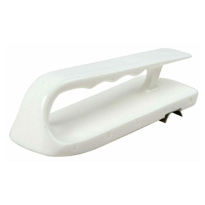 Carlisle 1178902 6-1/2 Inch Cutting Board Scraper Plastic White Stainless Steel Blade