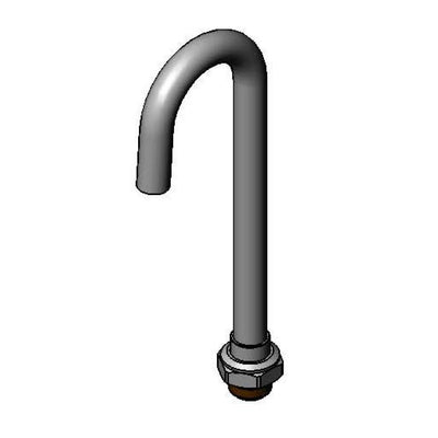 T&S Brass 132XP Plain-End Swivel Gooseneck - 2-9/16" Reach