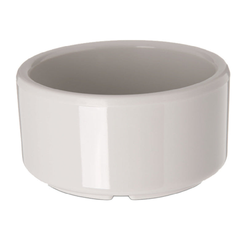 Carlisle 41242 3 Oz Ramekin Footed Dishwasher Safe Stackable Melamine Bone