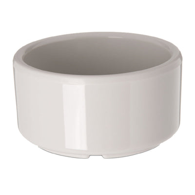 Carlisle 41242 3 Oz Ramekin Footed Dishwasher Safe Stackable Melamine Bone