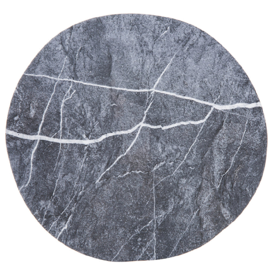 Carlisle 5310572 11 Inch Ridge Plate Freeform Melamine Gray Matte Finish