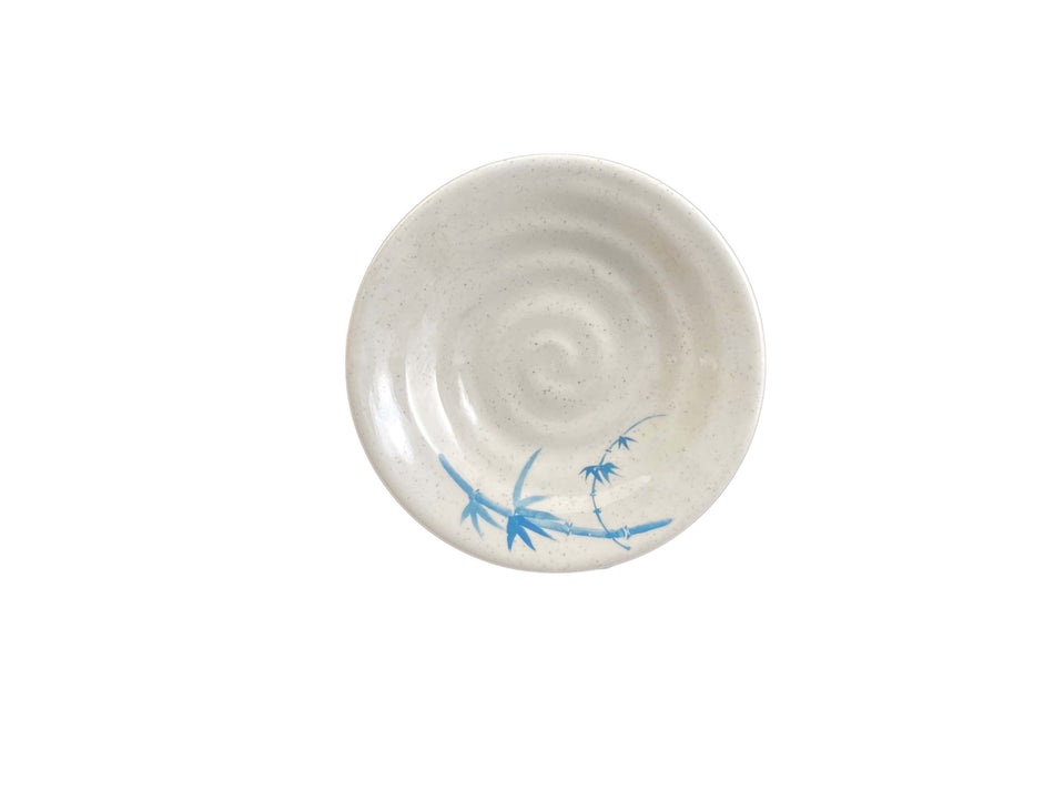 12 Pack 6-1/2" Diameter x 1-1/8" Height, Soup Plate, Blue Bamboo Dinnerware, Melamine, BPA Free, Dishwasher Safe, Break-Resistant, Shatter-Resistant, No Microwave, No Oven, NSF