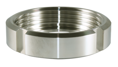 1" DIN Round Nut (13R-DIN)  - T304 Stainless Steel - Wayland Industries - W413R-DIN-1
