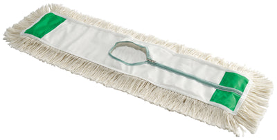 Winco DM-24H 24 Inch Replacement Dust Mop Head Cotton Blend Zipper Closure