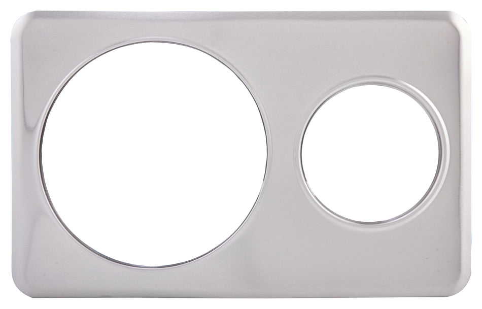 Winco ADP-610 Adaptor Plate, 6-3/8" &amp; 10-3/8" Holes, Stainless Steel