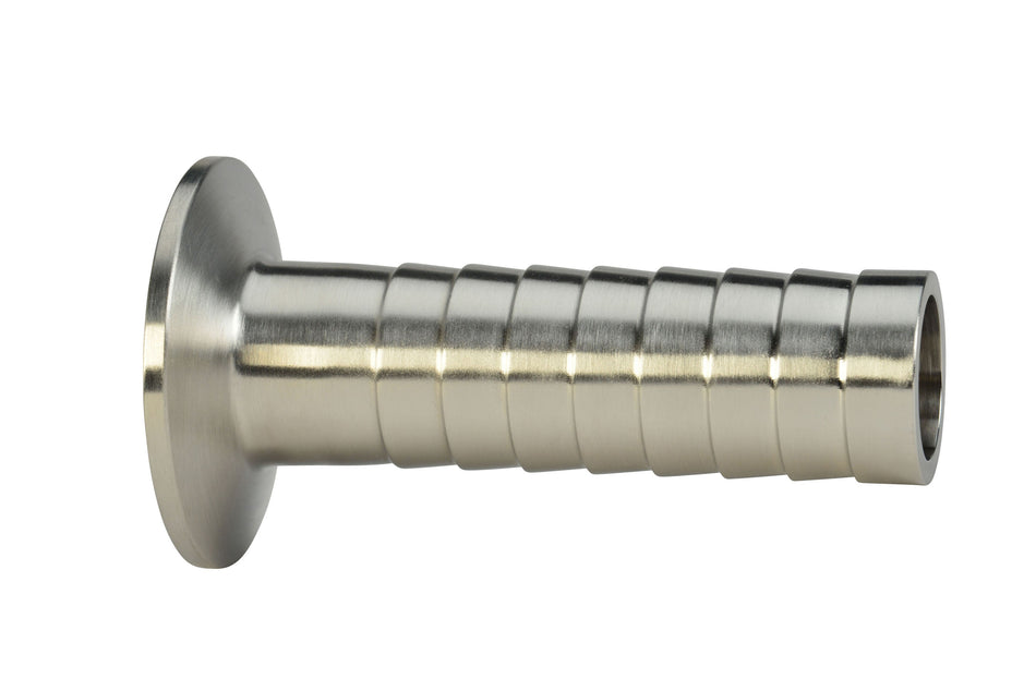 3" Brewery Style Hose Barb Adapter (14MPHRL)  - T304 Stainless Steel - Wayland Industries - W414MPHRL-3