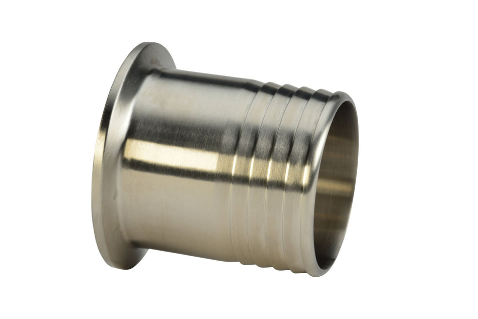4" Rubber Hose Barb Adapter (14MPHR)  - T316L Stainless Steel - Wayland Industries - W614MPHR-4