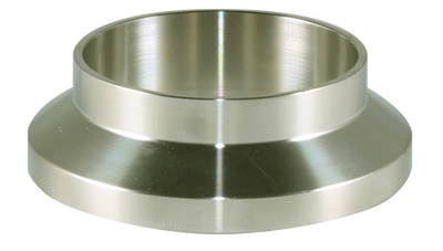 3" Q-Line Short Weld Ferrule (14WQ)  - T316L Stainless Steel - Wayland Industries - W614WQ-3