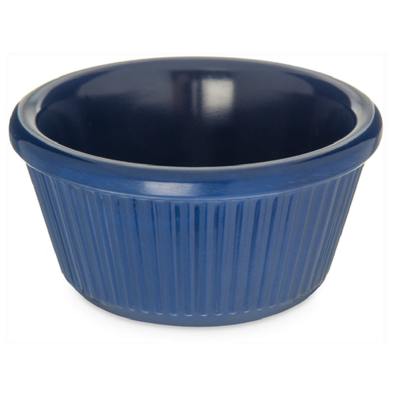 Carlisle S29360 3 Oz Blue Ramekin Fluted Dishwasher Safe Melamine