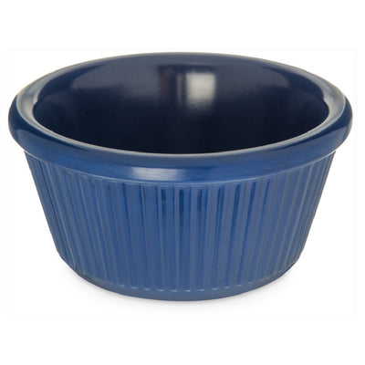 Carlisle S29360 3 Oz Blue Ramekin Fluted Dishwasher Safe Melamine