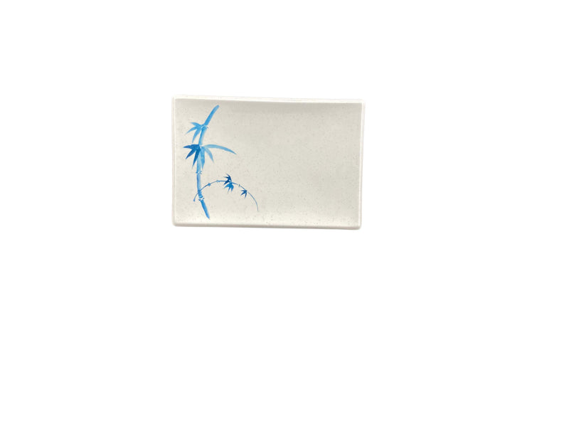 Thunder Group 1505BB 8-1/4 Inch Break-Resistant BBQ Plate Melamine Blue Bamboo