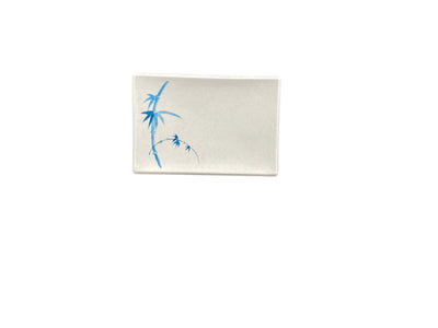 Thunder Group 1505BB 8-1/4 Inch Break-Resistant BBQ Plate Melamine Blue Bamboo