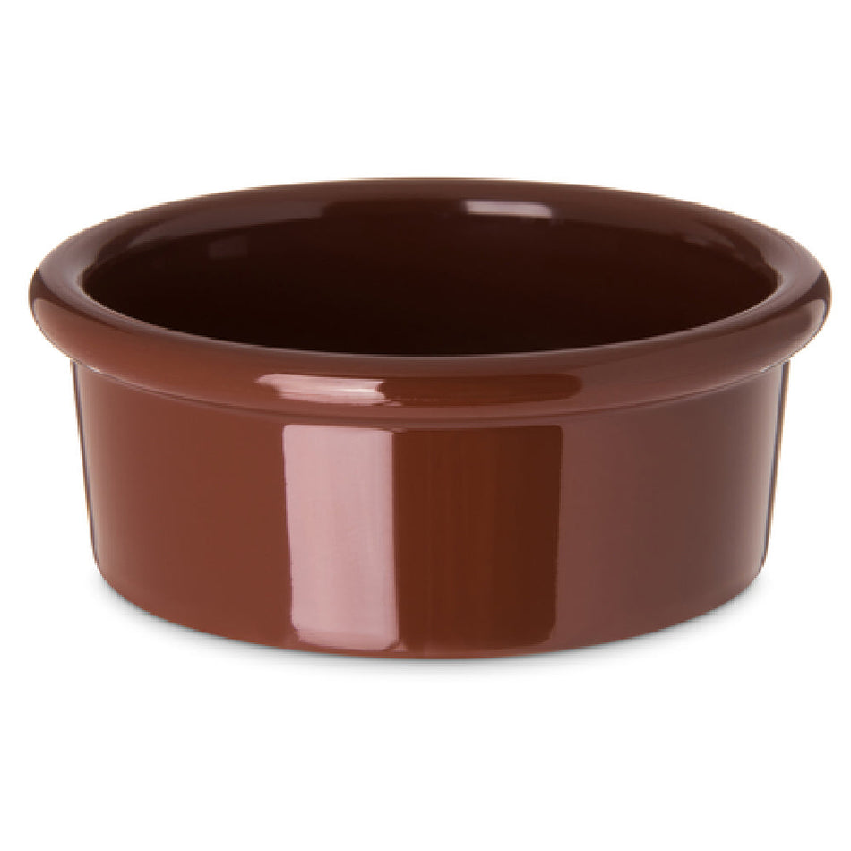 Carlisle 036228 2-1/2 oz Ramekin Brown SAN Dishwasher Safe