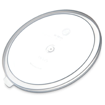 Carlisle 060230 6 to 8 Quart Round Container Food Storage Lid Snap-On BPA Free Polypropylene