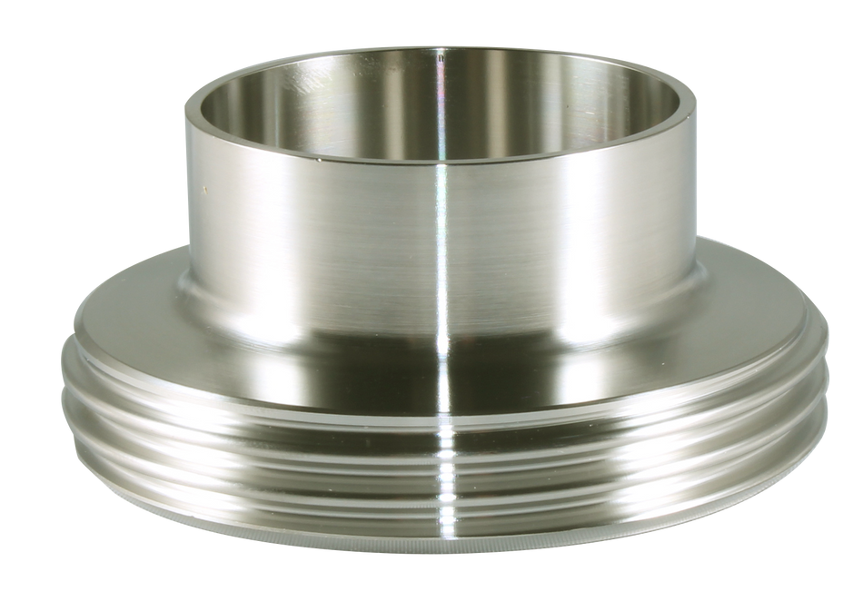 1" DIN Weld Male Ferrule (15A-DIN)  - T316L Stainless Steel - Wayland Industries - W615A-DIN-1