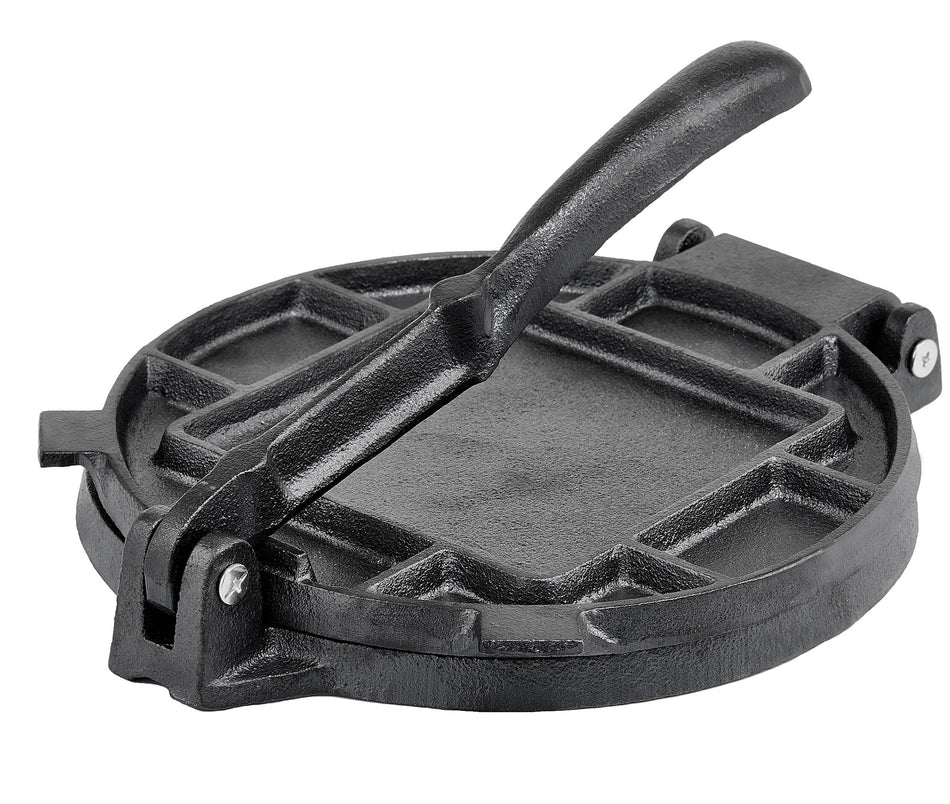 Winco TPC-8C 8 Inch Manual Tortilla Press with Integrated Handle Cast Iron
